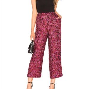Revolve Tularosa jacquard Rachel Button up Pant